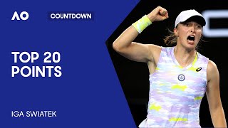 Iga Swiatek's Top 20 Points | Australian Open