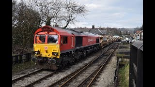 DB Cargo 66114 | Esk Valley \u0026 NYMR | Auto ballast Train  [HD]