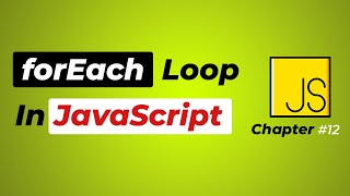 JavaScript forEach Loop Tutorial in Hindi #12 #javascript #tutorial #learning