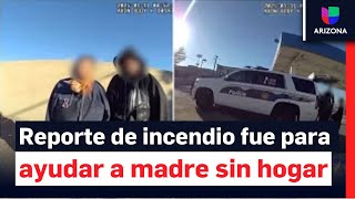 Atendían reporte de incendio y terminan ayudando a madre e hijo sin hogar