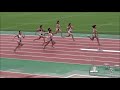 2018関西学生新人陸上競技選手権大会　女子100ｍ準決勝2組