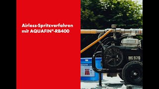 Airless-Spritzverfahren mit AQUAFIN-RB400 | SCHOMBURG