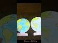 Making 3D globe (Earth) #earth #day #crafts #youtubeshorts #art #ideas