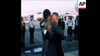 SYND 7 7 78 PRESIDENT CABRAL OF GUINEA-BISSAU ARRIVES IN MAPUTO