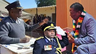 Drama at Police HQ as Outgoing ZRP boss Matanga Challenge Mnangagwa \u0026 Refuse to Vacate Office