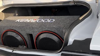 I INSTALLED TWO 12 INCH KENWOOD SUBWOOFERS IN MY R/T CHALLENGER ‼️