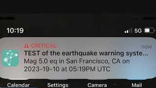 Earthquake warning app mistakenly sends out early morning test message