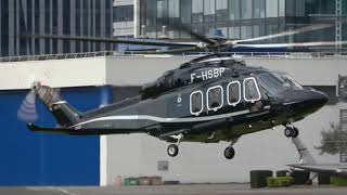 VIP LEONARDO AW139 LANDING !! (F-HSBP)