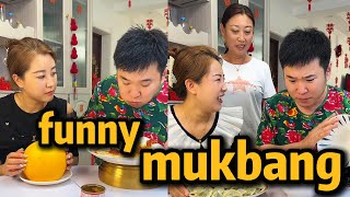 【mukbang】老公吃着碗里的，还惦记锅里的 #tricky