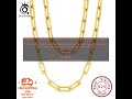 1005002740937793 orsa jewels 14k gold plated genuine 925 sterling silver paperclip neck