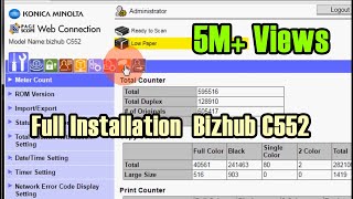 How to Setup Printer and Scanner Konica Minolta Bizhub C552