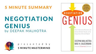 Negotiation Genius by Deepak Malhotra - 5 Minute Book Summary Audio And Subtitles