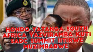 CHABVONDOKA, SOUTH AFRICA HAZVIRAMBA. KUTI SADC SUMMIT IITIRWE MUZIMBABWE#zanupf#DA#SA