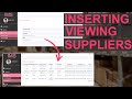 PHP Project: Inventory - How To Insert and Show Suppliers Data using HTML CSS PHP PDO MYSQL Database