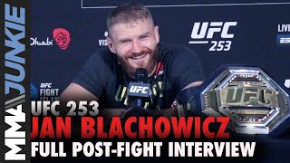 New champ Jan Blachowicz explains Jon Jones callout | UFC 253 post-fight interview