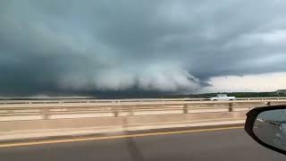 Wall Cloud Rolls Through Central Texas Amid Severe Storms