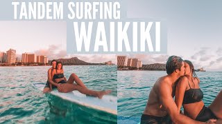 Tandem Surfing Waikiki \u0026 Condo Tour!