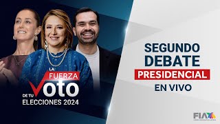 #ENVIVO | Segundo debate presidencial entre Claudia #Sheinbaum, Xóchitl #Gálvez y Álvarez #Máynez