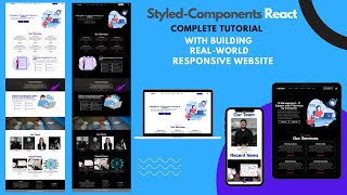 Styled Components React Complete Tutorial - React JS Real-World Project Fully Responsive
