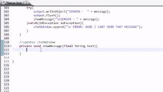 Intermediate Java Tutorial 46 Displaying Messages in the Chat Window YouTube