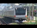 e233系長野県内運転　諏訪湖・新作花火臨