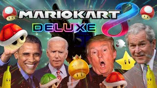 Trump, Obama, Biden & Bush Race in Mario Kart 8 Deluxe (elevenlabs.io/11.ai)