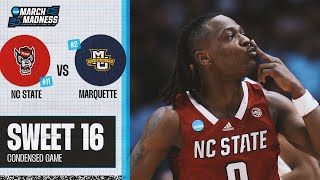 NC State vs. Marquette - Sweet 16 NCAA tournament extended highlights