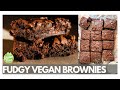 Fudgy Vegan Brownies (quick and easy dairy free brownies) #shorts