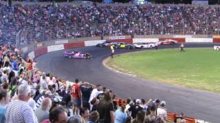 Bowman Gray 5-27-17 Leader Tommy Neal and John Holleman get together.