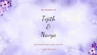 Tejith + Navya' s Wedding Ceremony