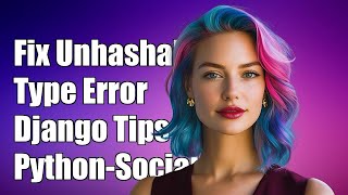 Fixing 'Unhashable Type' Error in Django with Python-Social-Auth Redirects
