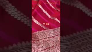 Beautiful Banarasi handloom mashru katan silk #msilk #saree #mashrusilk #handloom