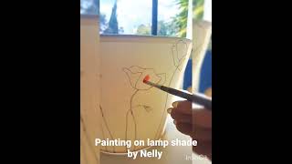 painting on lamp shade