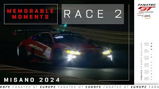 Final Lap \u0026 Chequered Flag | Misano Race 2 | Fanatec GT World Challenge Europe 2024