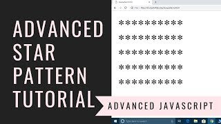 Advanced JavaScript Star Pattern #2: Program to Print Rectangle of Stars using For Loop JavaScript