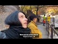 hiking the mountain with the best autumn leaves in korea 🍁 *seoraksan reaction*