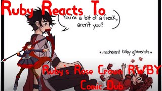 Ruby Rose Reacts To Ruby's Rose Crown RWBY Comic Dub