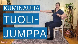 TUOLIJUMPPA kuminauhan kanssa - liikkuvuutta ja lihaskuntoa istuen | 30 min