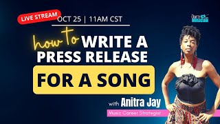 How to Write a Press Release for A Song