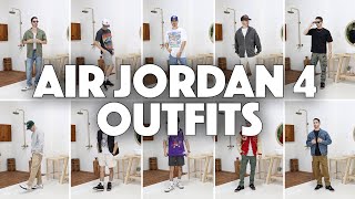 12 Easy Ways to Style Air Jordan 4's | Outfit Ideas