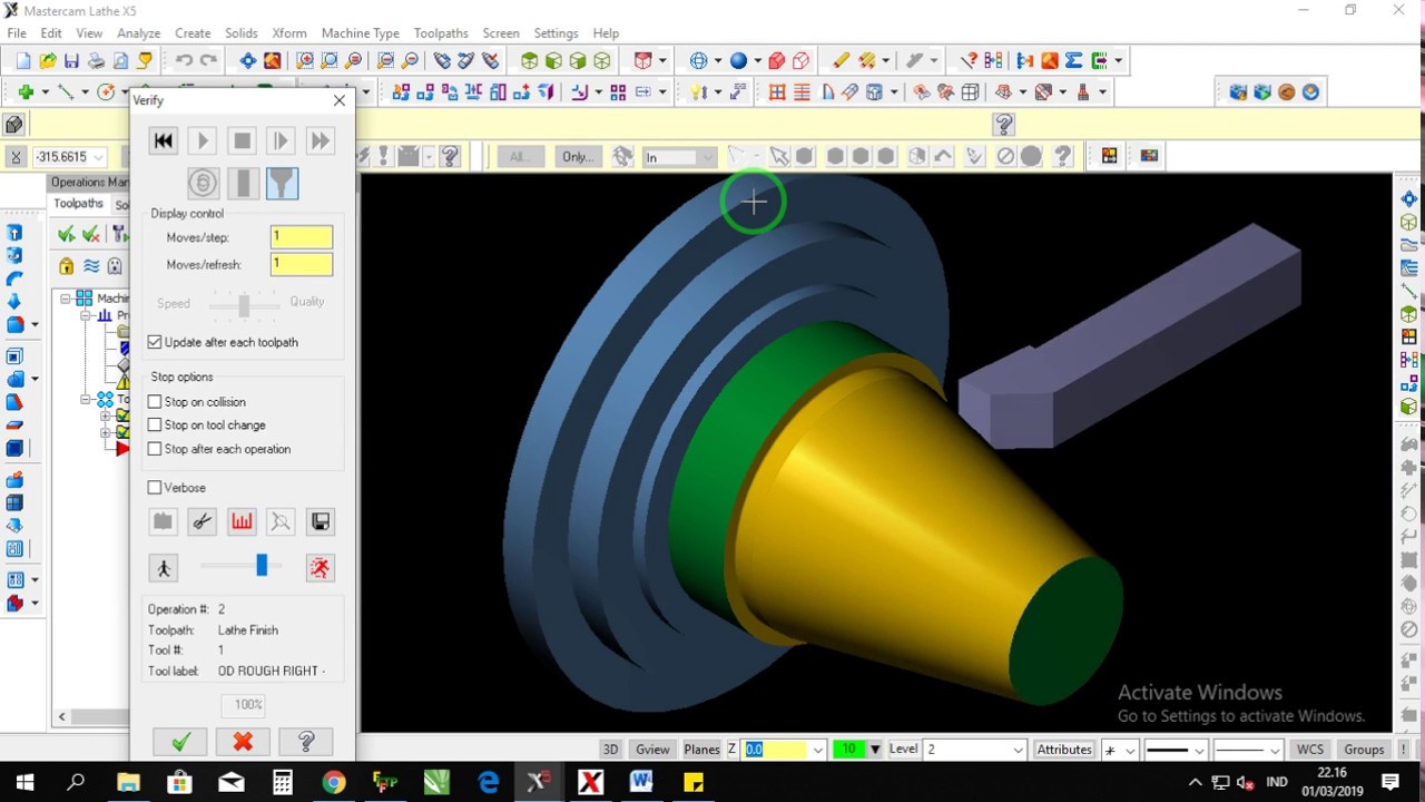 CNC LATHE #6_MASTERCAM ; MEMBUAT PROGRAM PEMBUBUTAN TIRUS - YouTube