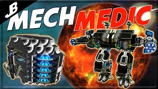 The Best of both worlds. Mech Build with High DPS and Healing at the same time - Robocraft Gameplay