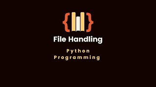 16.0 File Handling in Python | Python programming language