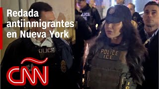 La secretaria de Seguridad Nacional acude a redada antiinmigrantes en Nueva York