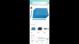 Unboxing AmazonBasics Puzzle Exercise Mat with EVA Foam Interlocking Tiles