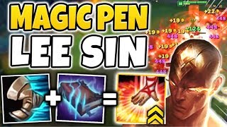 FULL MAGIC PEN (E MAX) LEE SIN IS POTENT! | CLEAR ENTIRE MINION WAVES WITH ONE E - League of Legends