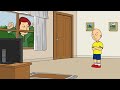 Caillou Locks His Dad Out of the House/Grounded