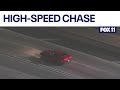 Police chase suspect breaks 100 mph on 10 Freeway