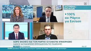 Χωρίς ενοίκιο και το Μάρτιο οι κλειστές επιχειρήσεις | Τώρα ό,τι συμβαίνει 23/1/2021 | OPEN TV