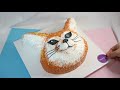 쉬울줄 알았는데 어렵네 사막여우 케이크 만들기🦊 fennec fox cake making video 항아케이크